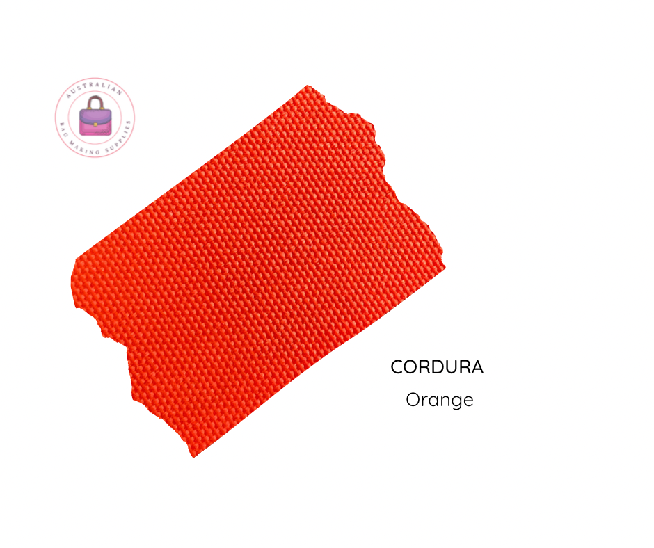 Cordura style Waterproof Canvas 600D Orange 1m or half metre lengths