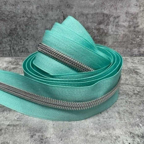 #5 zipper tape Mint  1, 3, 5and 10 metre bundles available