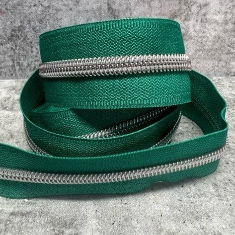 #5 zipper tape Spearmint 1, 3, 5and 10 metre bundles available