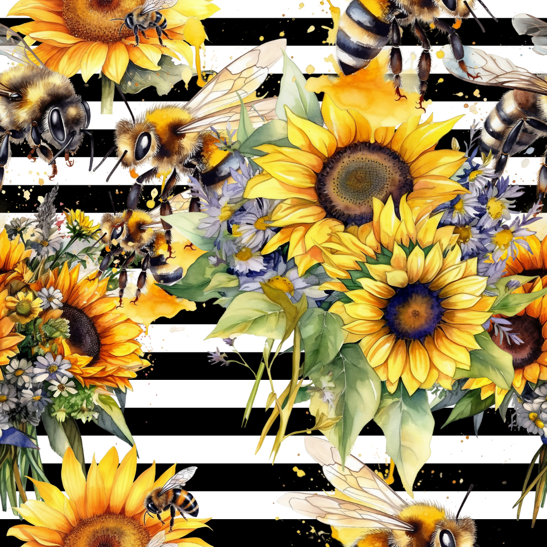 Bee's on sunflowers