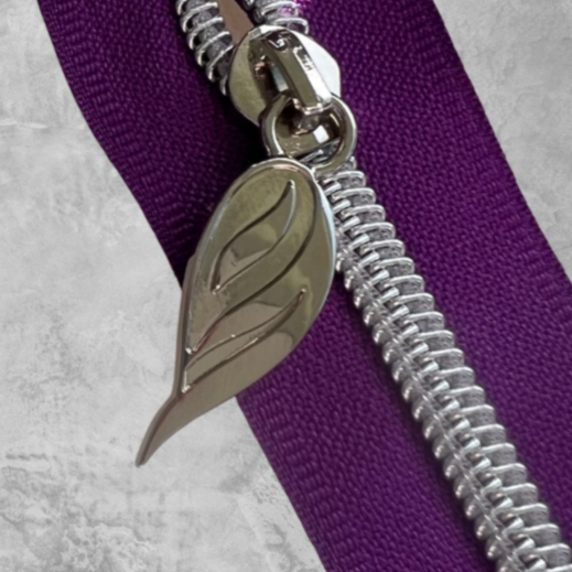 Cocoon #5 zipper pulls in Silver