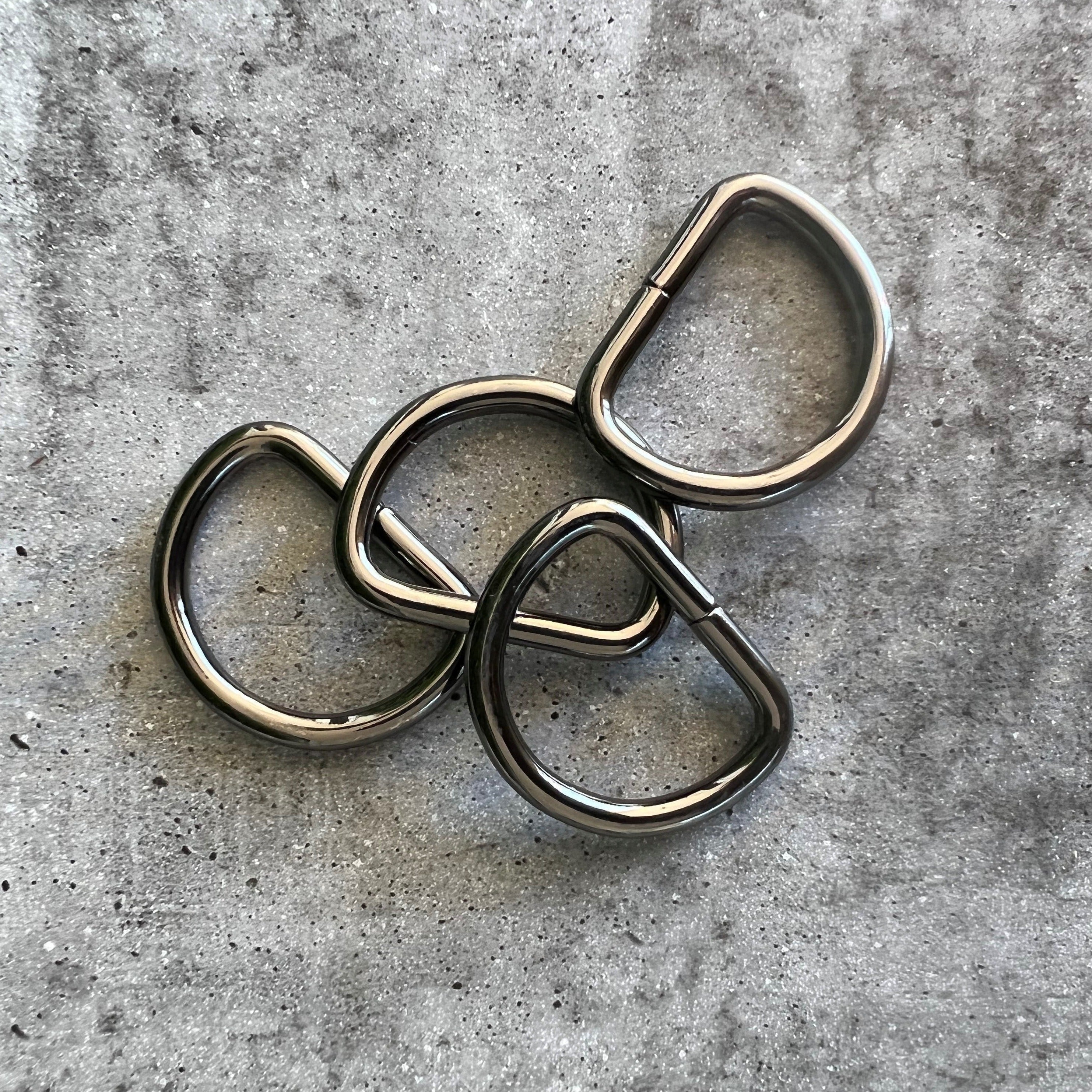 D Rings 25mm Gunmetal – Australian Bag Making Supplies