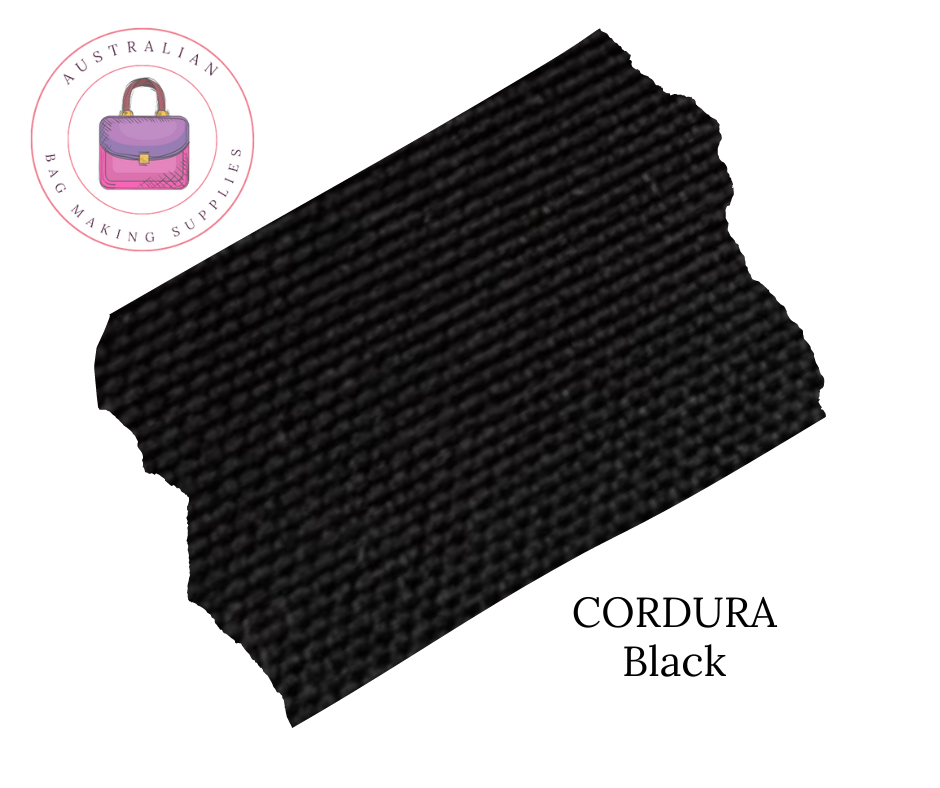 Cordura style Waterproof Canvas 600D Black