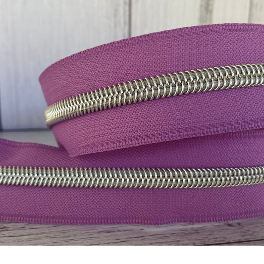 #5 zipper tape Light purple 3m value pack available