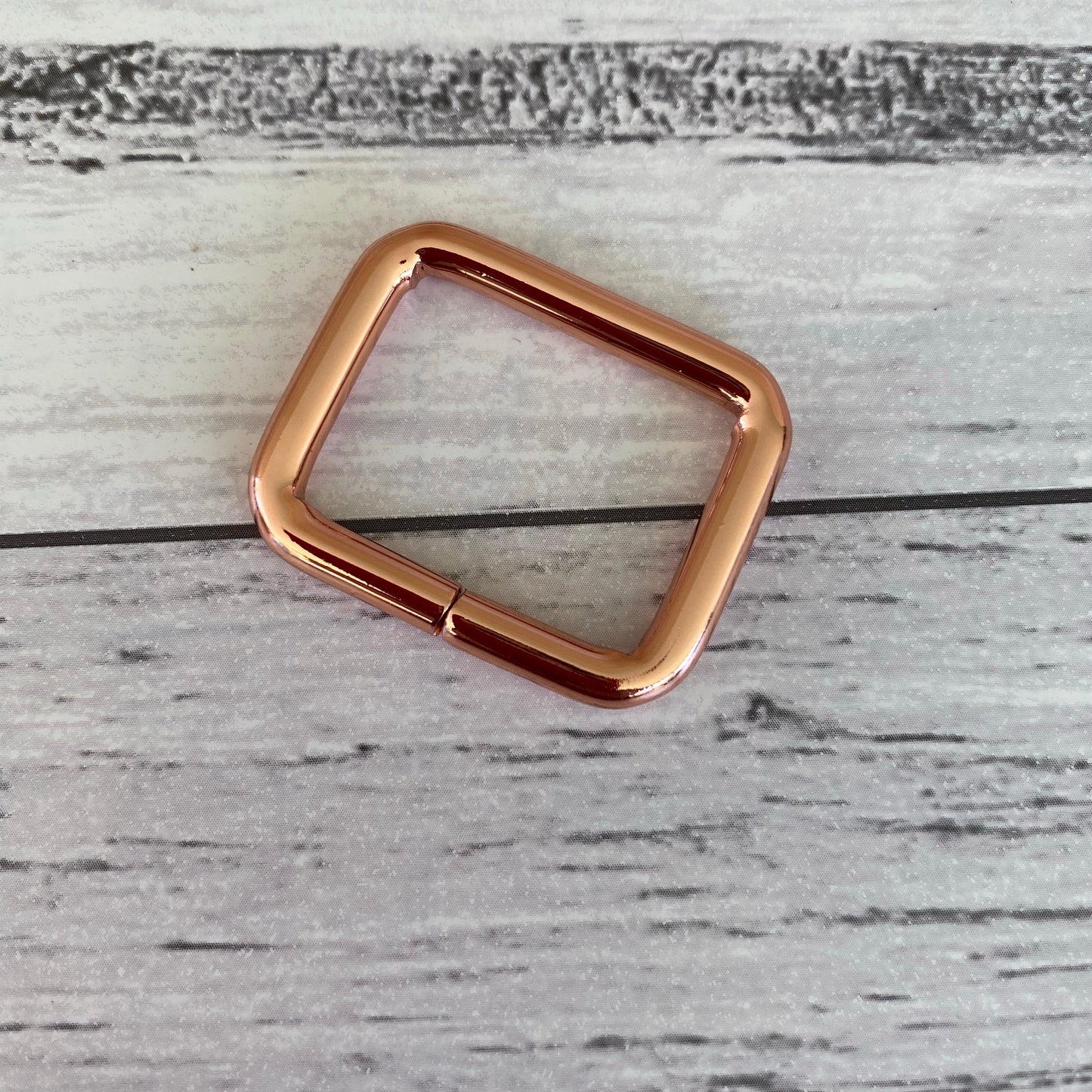 Bag Making rectangle rings 25mm Rose Gold