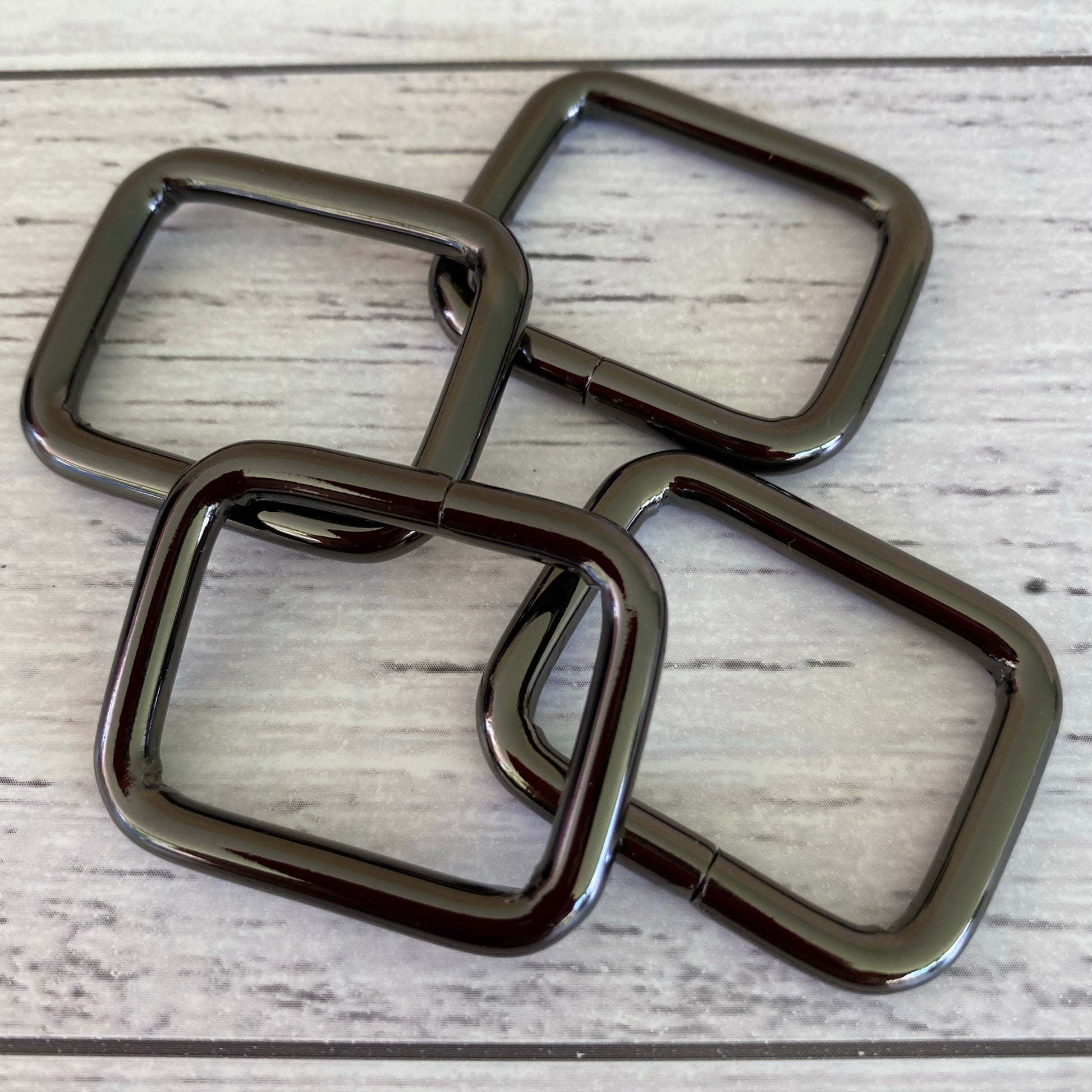 Bag Making rectangle rings 25mm Gunmetal – Australian Bag Making Supplies