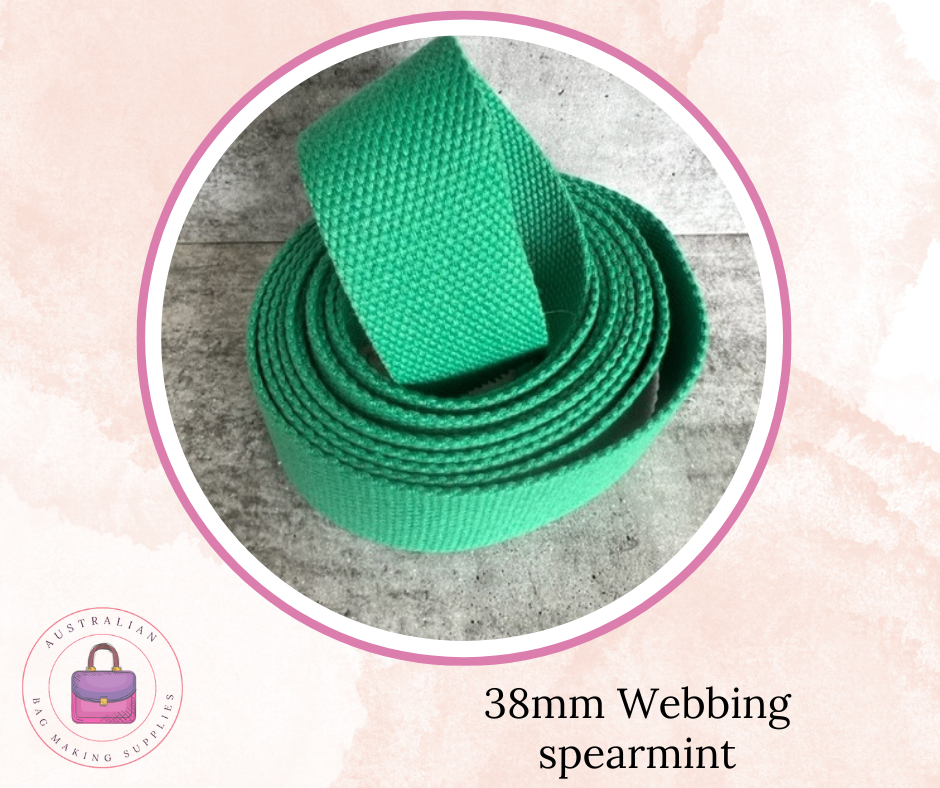 38mm Polycotton Webbing in plain colours 3m bundles